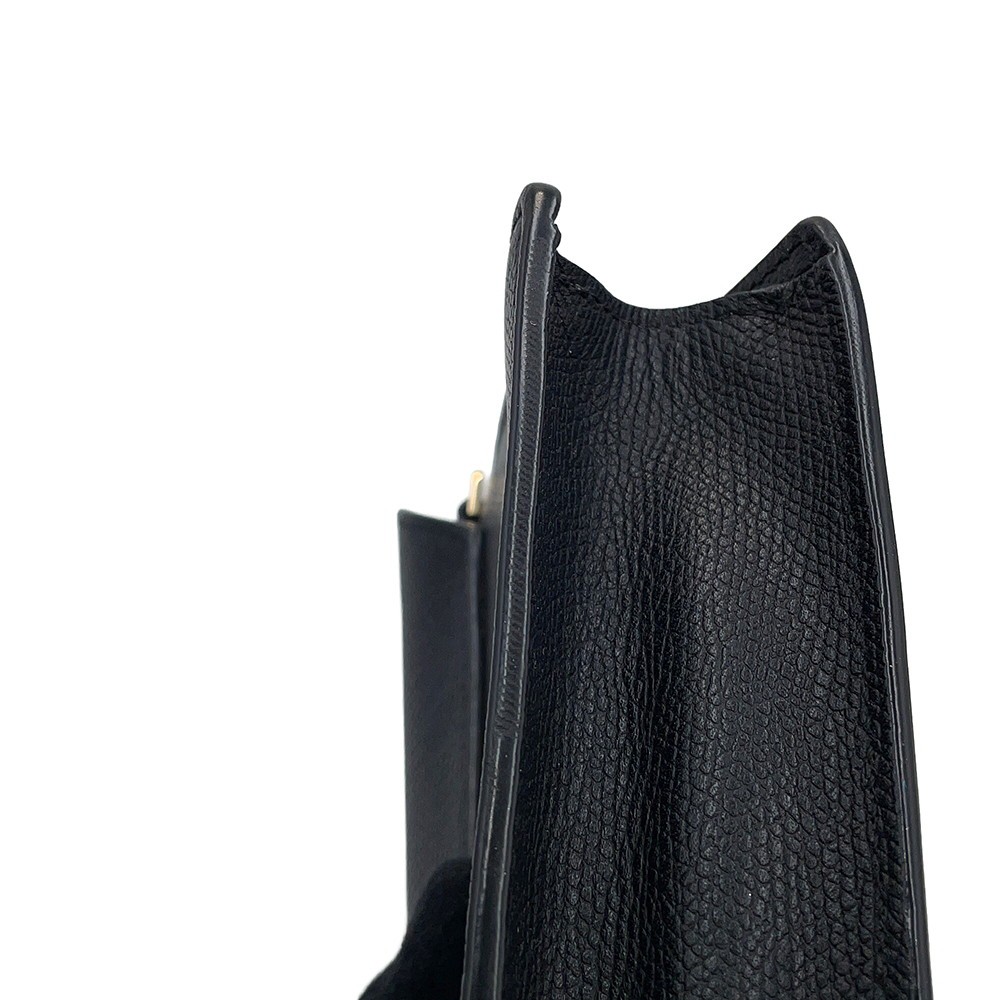 Valextra Valextra Iside Clutch Shoulder Bag Leather Black