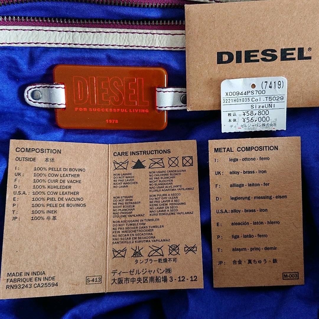 Diesel Women Used once or twice Pink Multicolor Hand Bag Almost unused Luxury