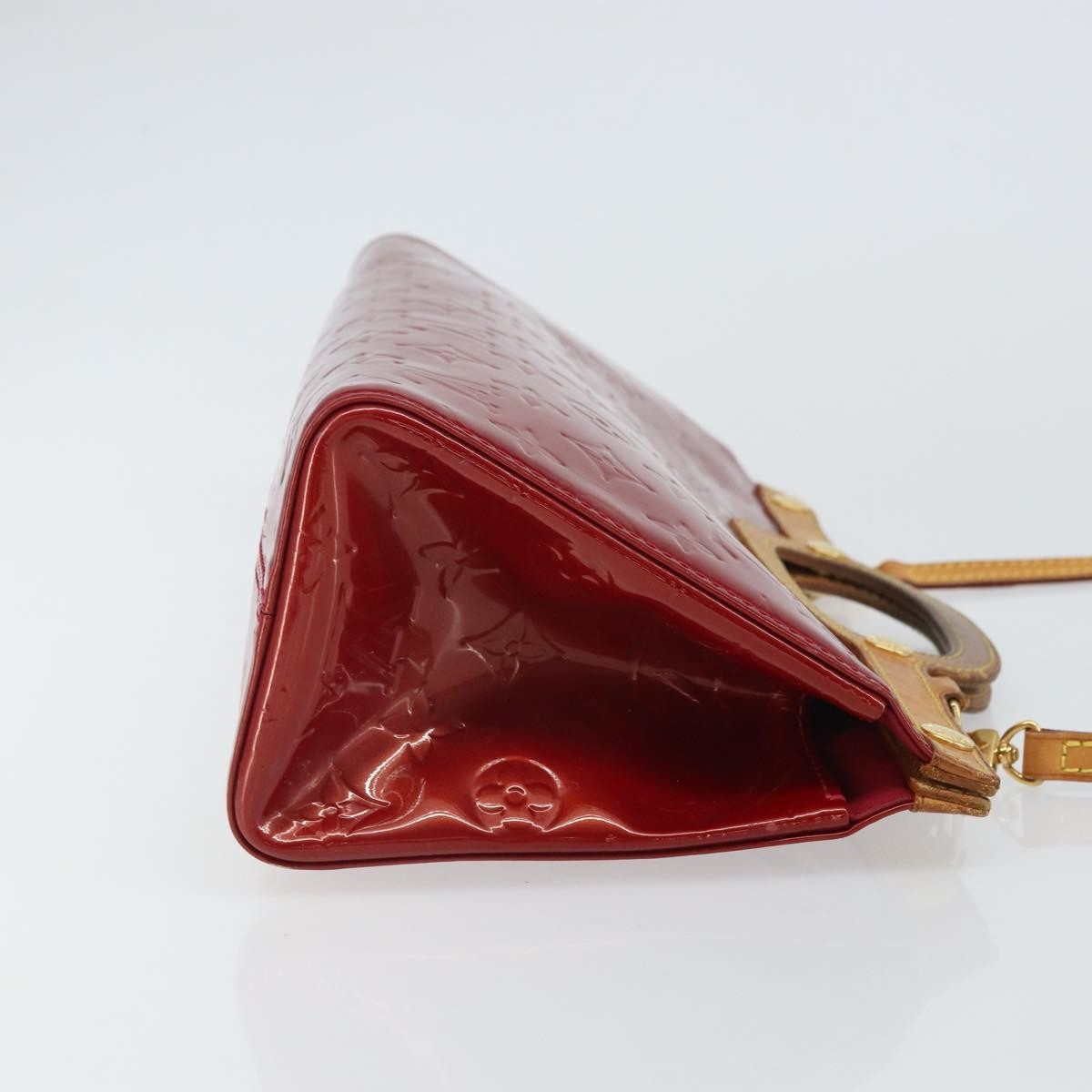 LOUIS VUITTON Vernis Roxbury Drive Bag 2way Pomme D’amour M91987 LV Auth 162085