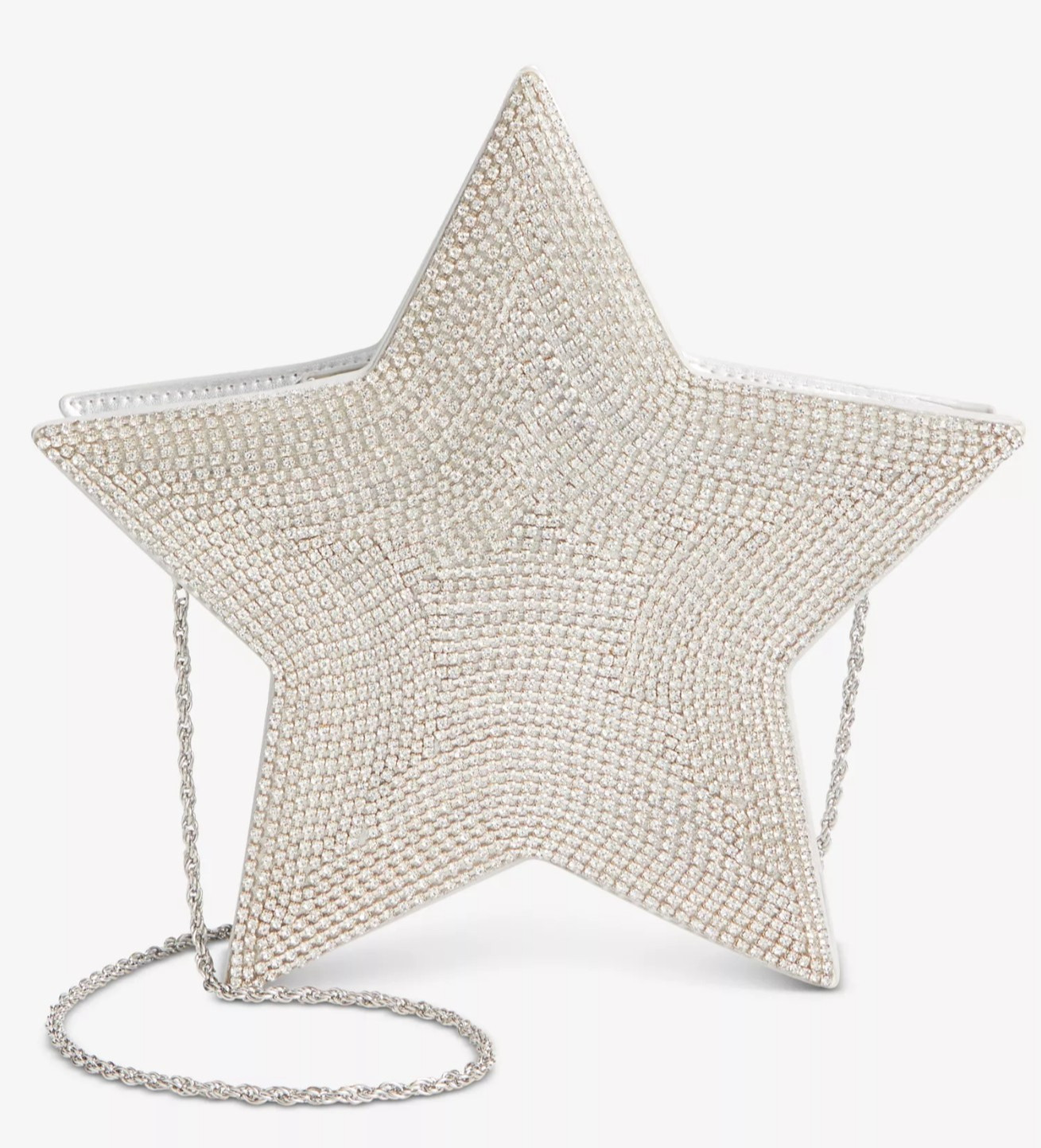 99$ I.N.C International Concepts Star Rhinestone Crossbody Bags Size One Silver
