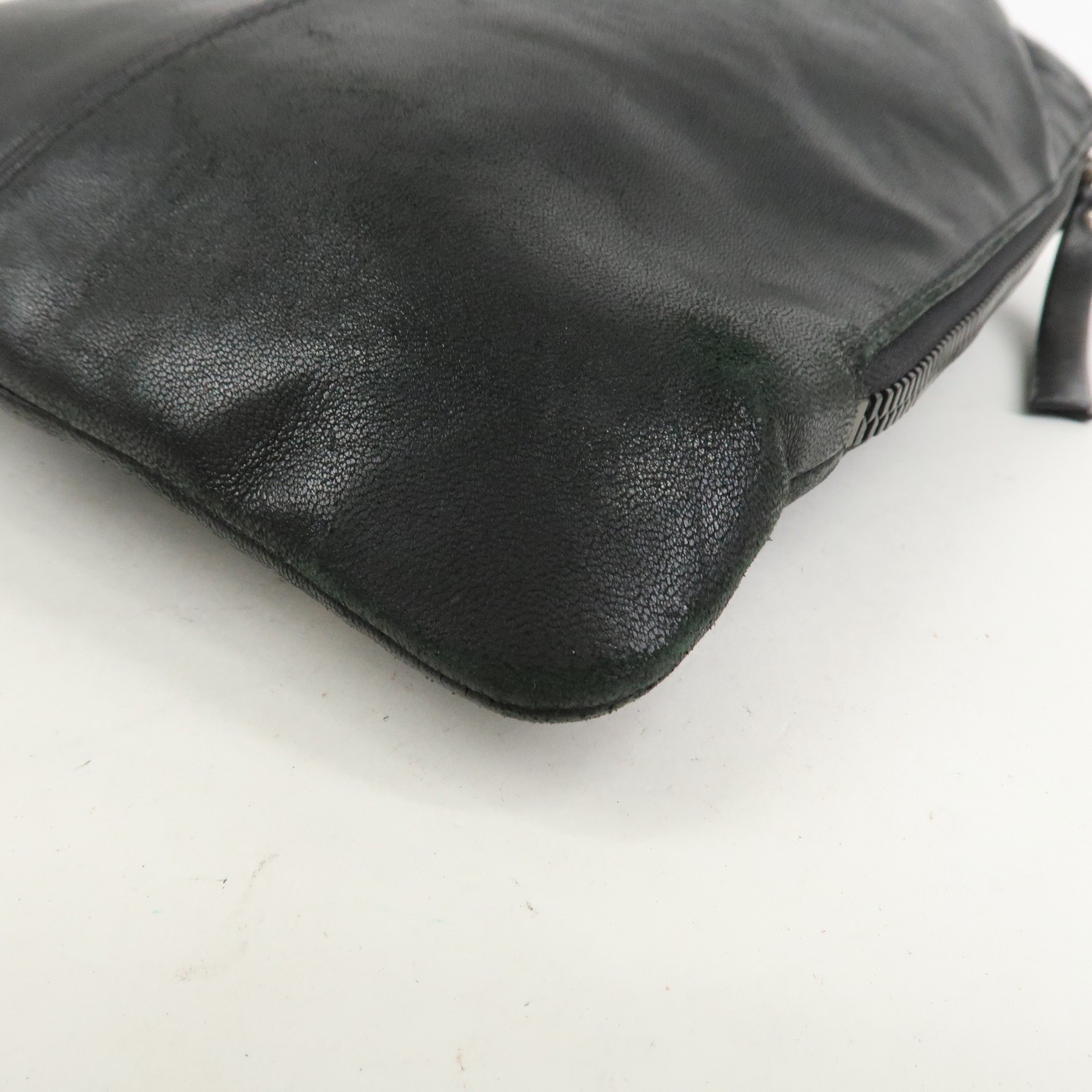 JIMMY CHOO Star Studs Leather Shoulder Bag Hand Bag Black Authentic Used F/S