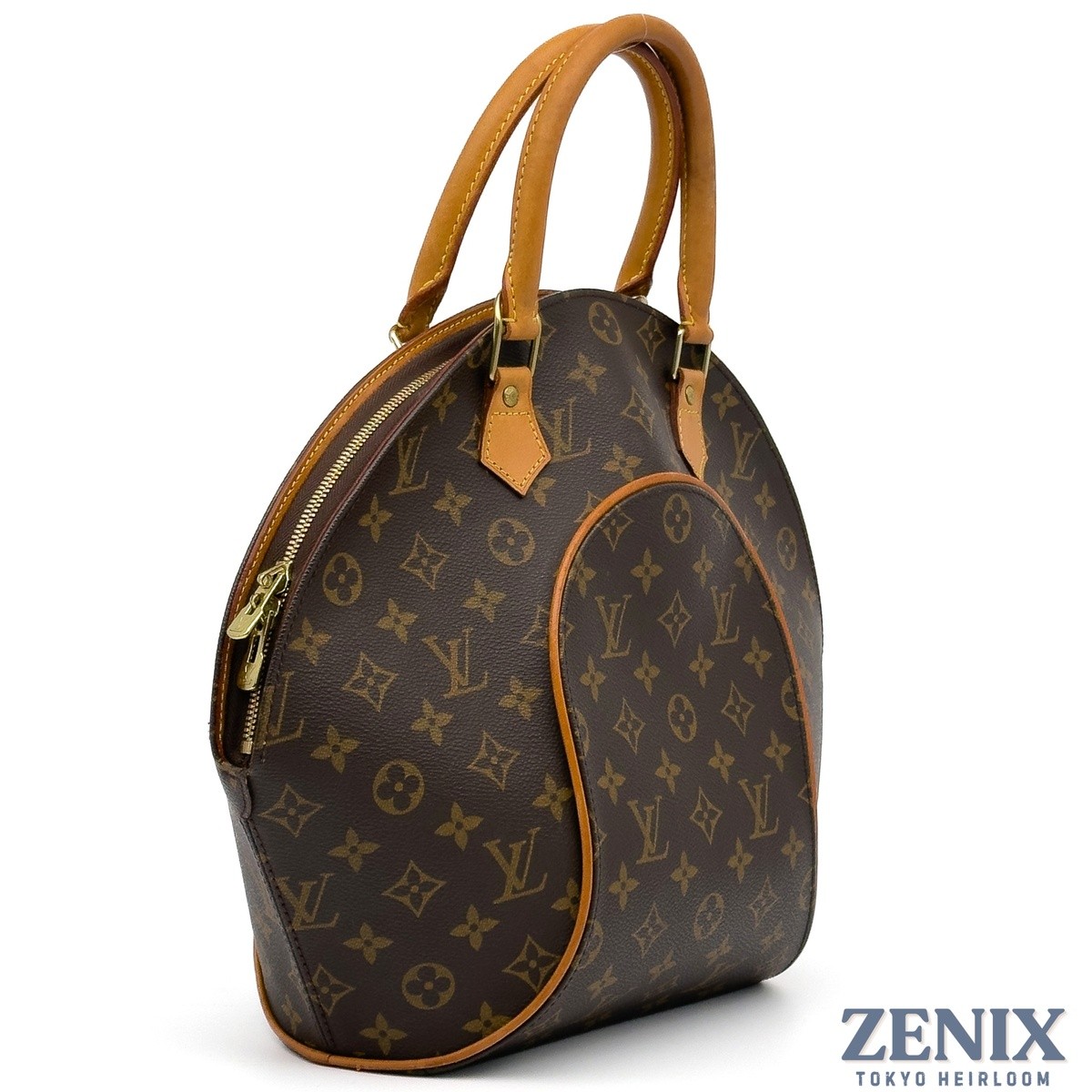 USA-Made Louis Vuitton Ellipse MM Monogram Canvas Leather Handbag M51126 Y2K LV