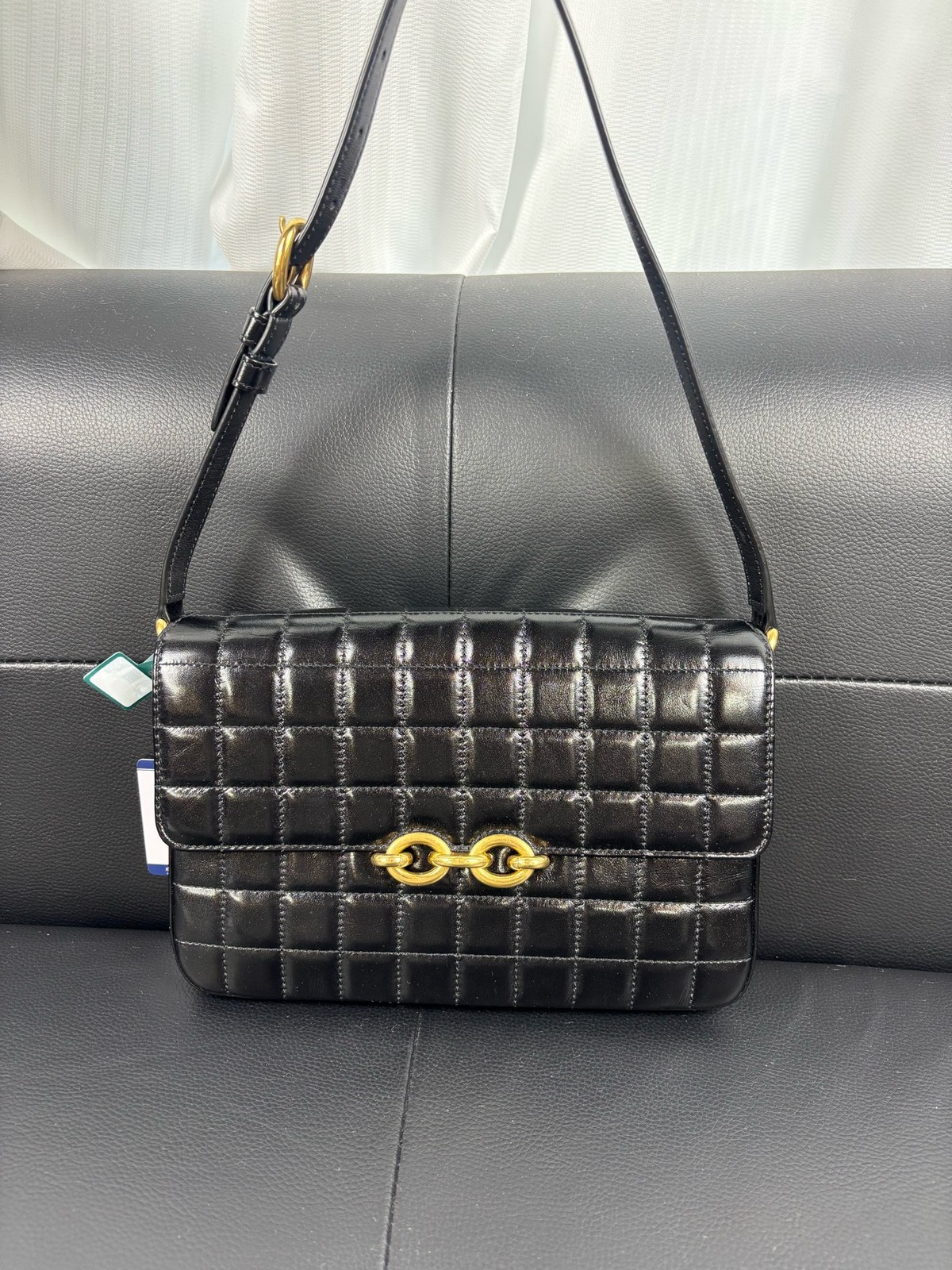 Saint Laurent Le Maillon 24cm Lambskin Quilted Shoulder Crossbody Bag Duty Paid