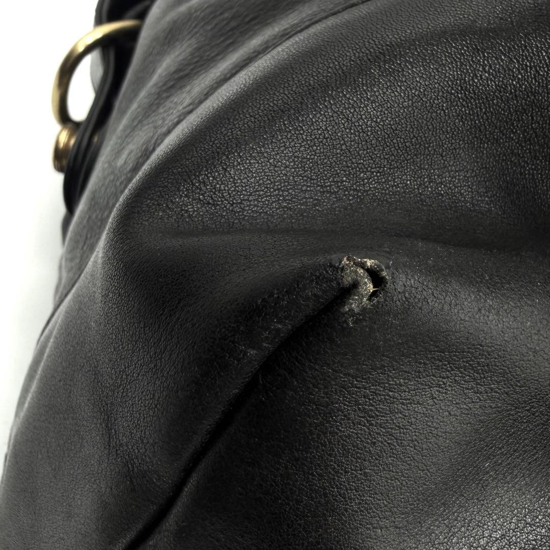 OLD COACH Old Coach Boston Bag All Leather Black