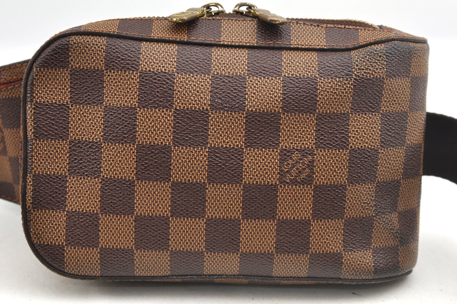 Authentic Louis Vuitton Damier Geronimos Waist Body Bag N51994 LV AC126