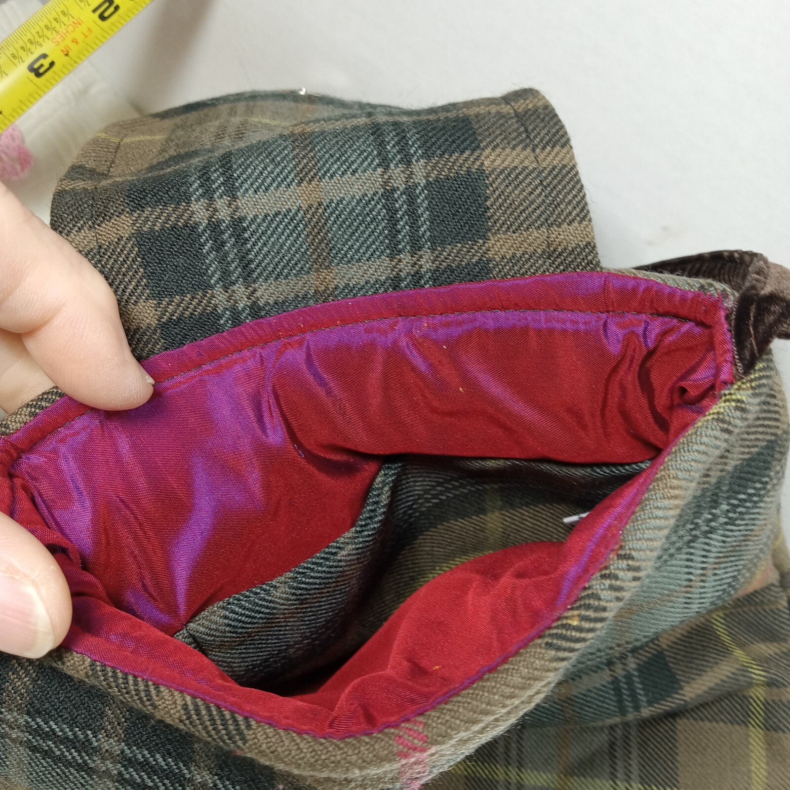 Harris Tweed *Catherine Aitken* WOOL Bag SCOTLAND 7.5 X 10″