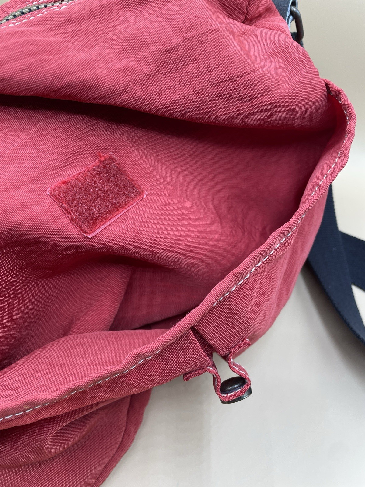 Vintage KIPLING Shoulder Bag Brick Red With Monkey