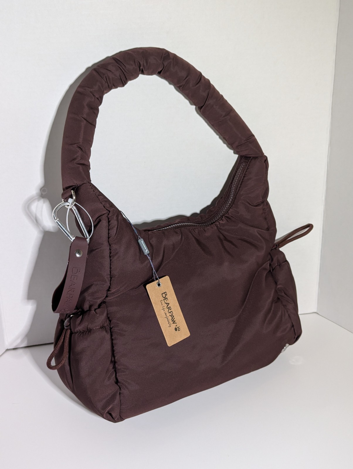 Bearpaw | Sporty Puffer Purse | Chocolate Brown | Medium/Small Size