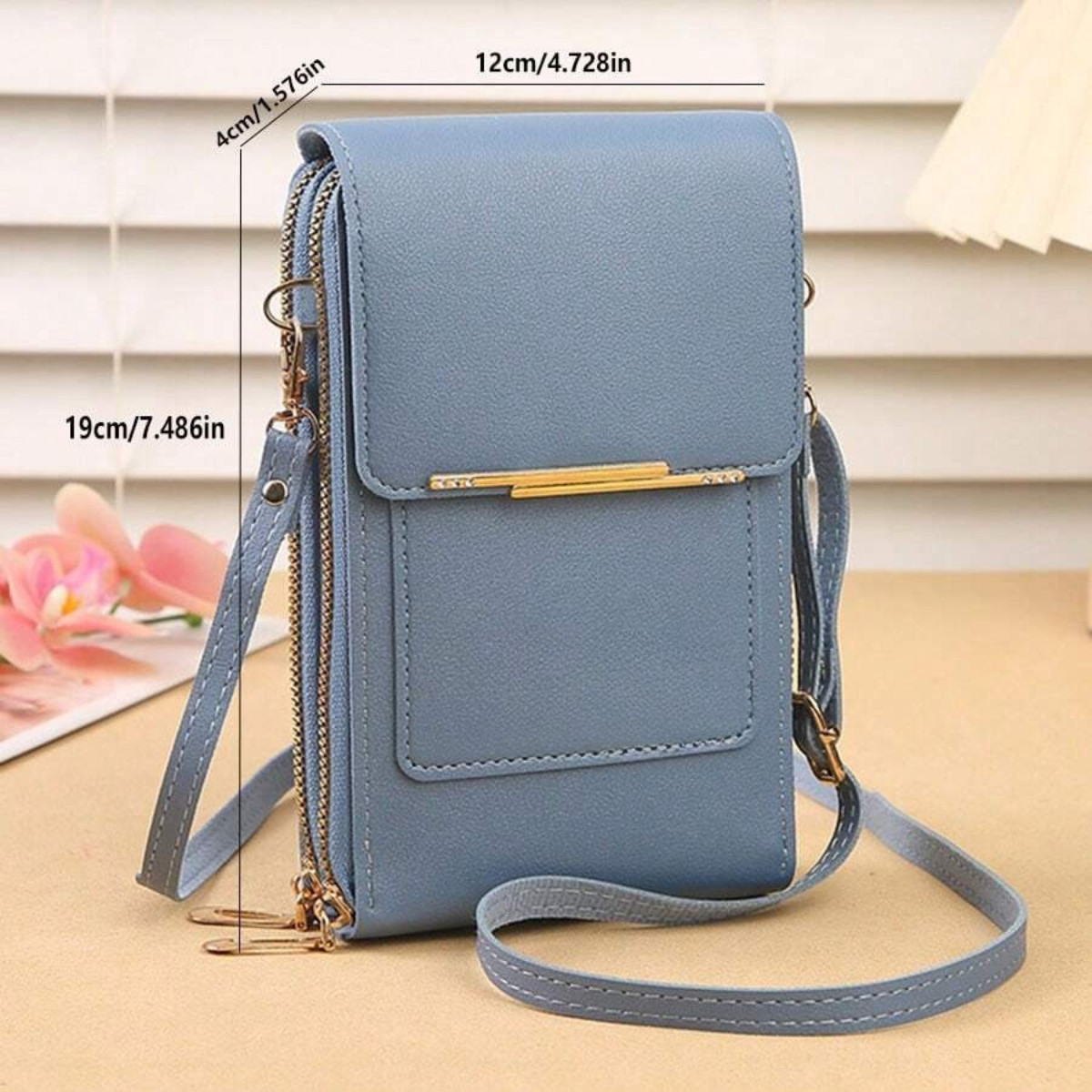 Women Travel Crossbody Bags Touch Screen Mobile Phone Purse Bag Cash Card Wallet