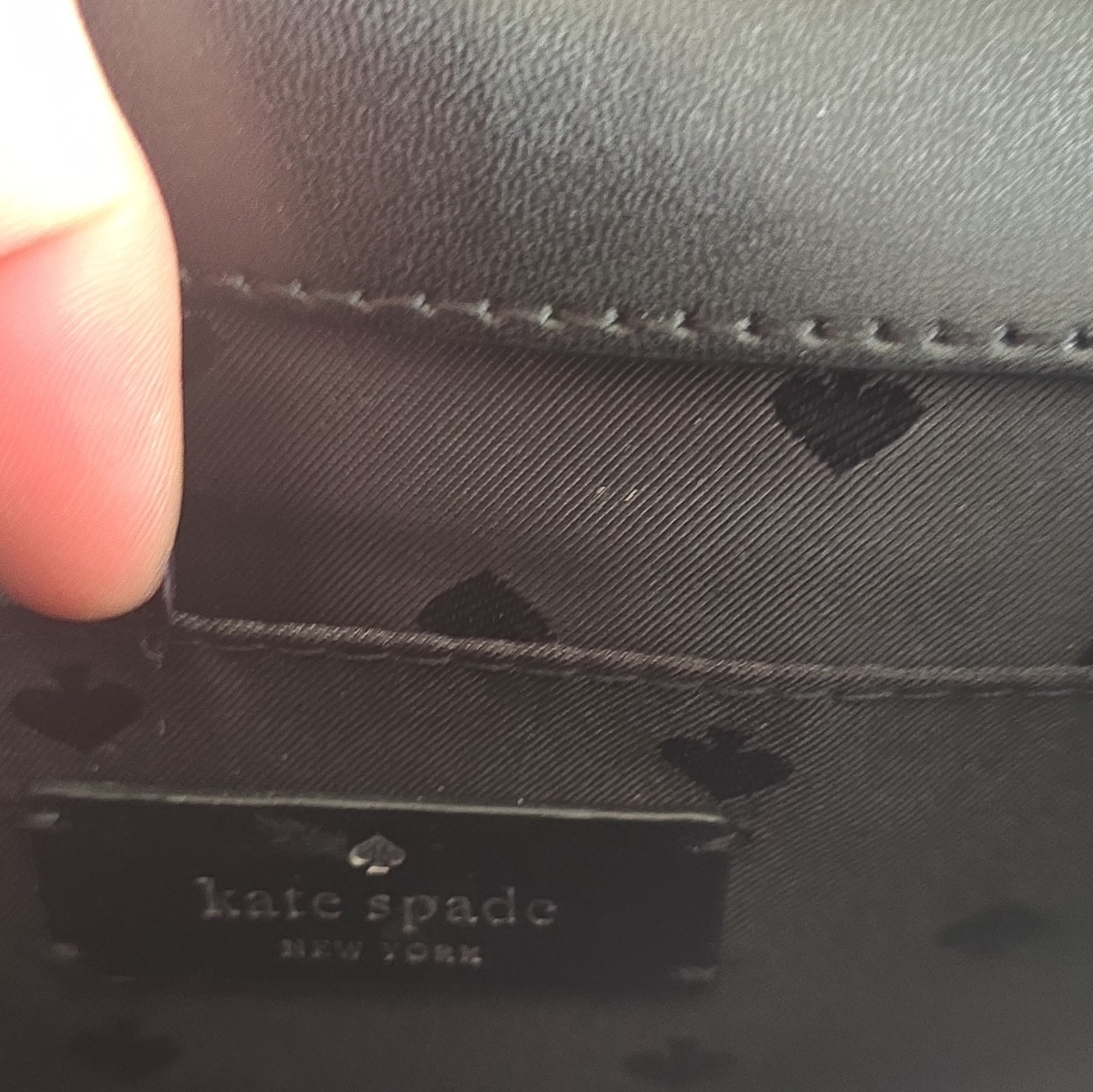 kate spade new york Black Small Flap Crossbody, Gold Chain Strap, Mag Cl
