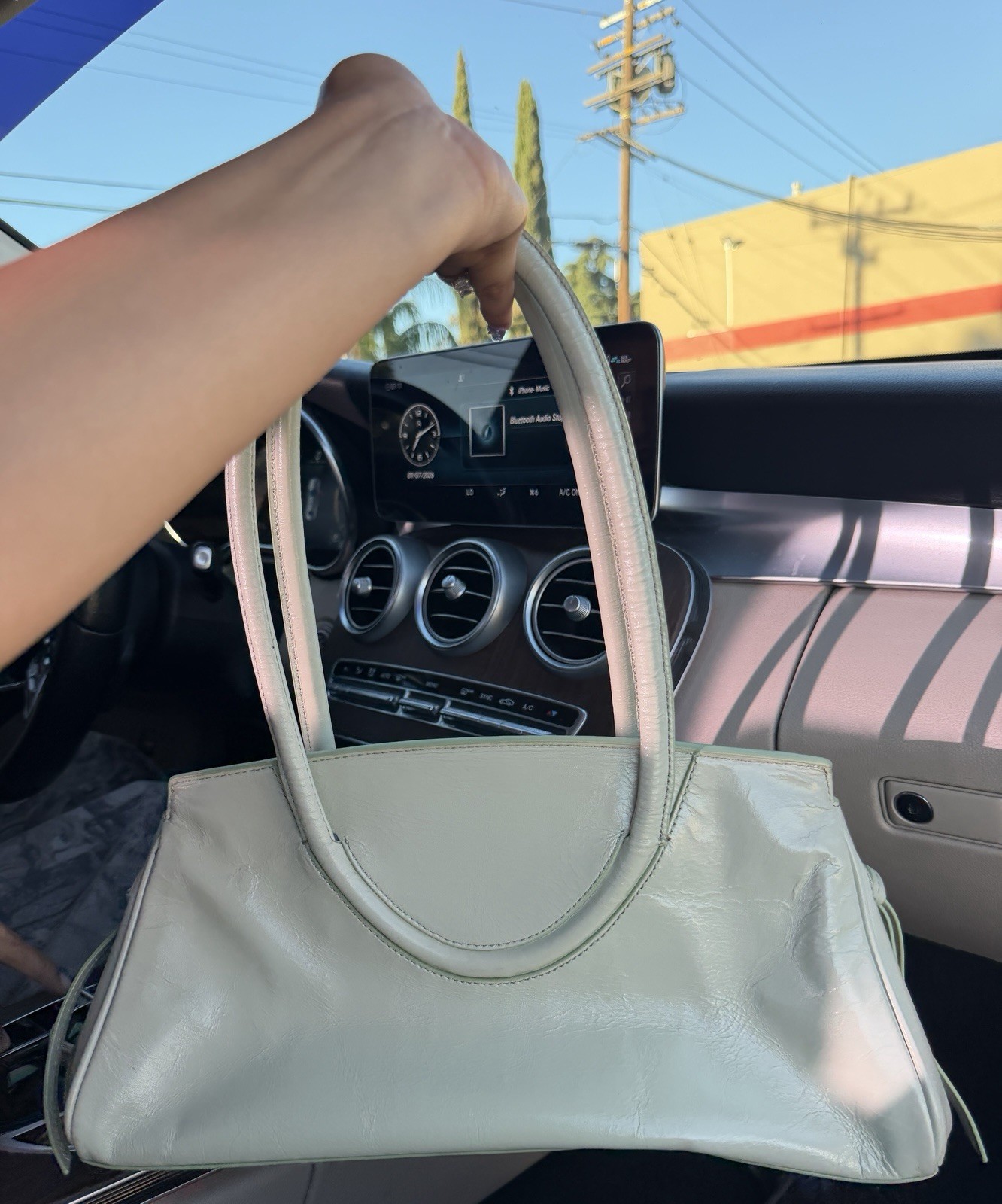 STAUD Mint Medium Shoulder Bag/ Authentic