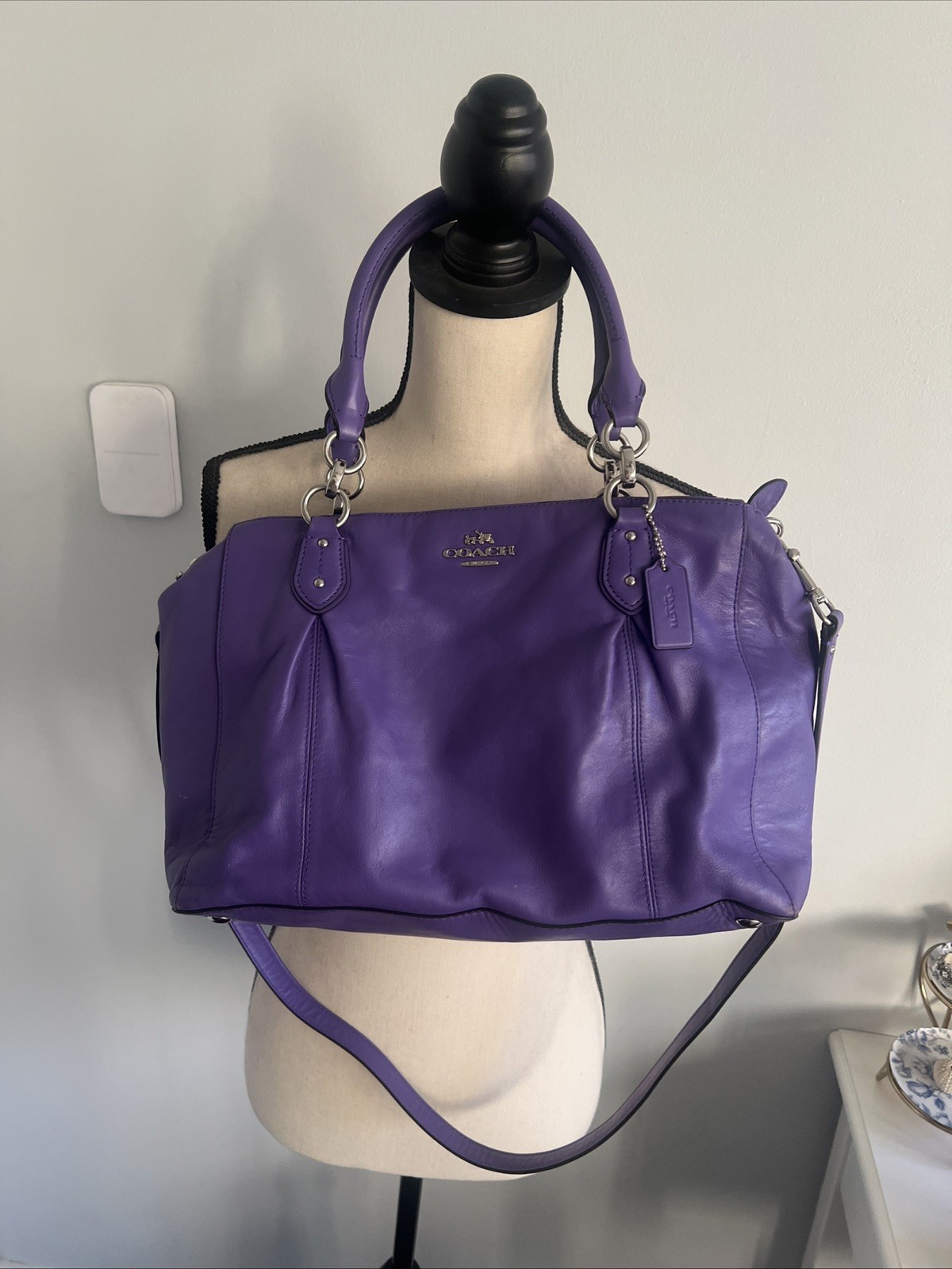COACH Madison Sophia Satchel PURPLE with Original Hangtag