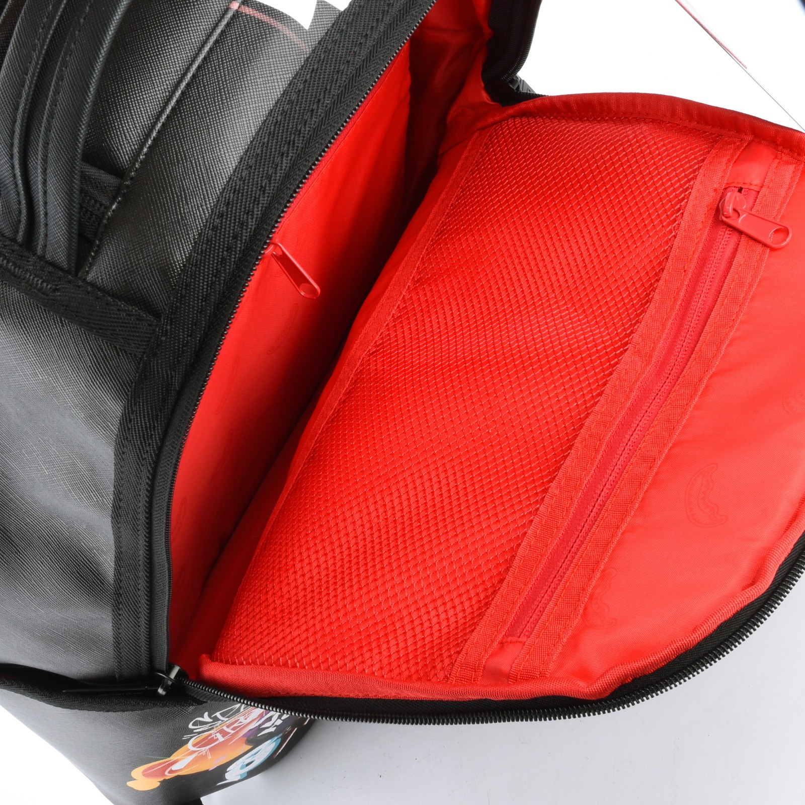 Sprayground Half Graf Lips DLXSV Bag Backpack Black Zippered for Laptop Macbook