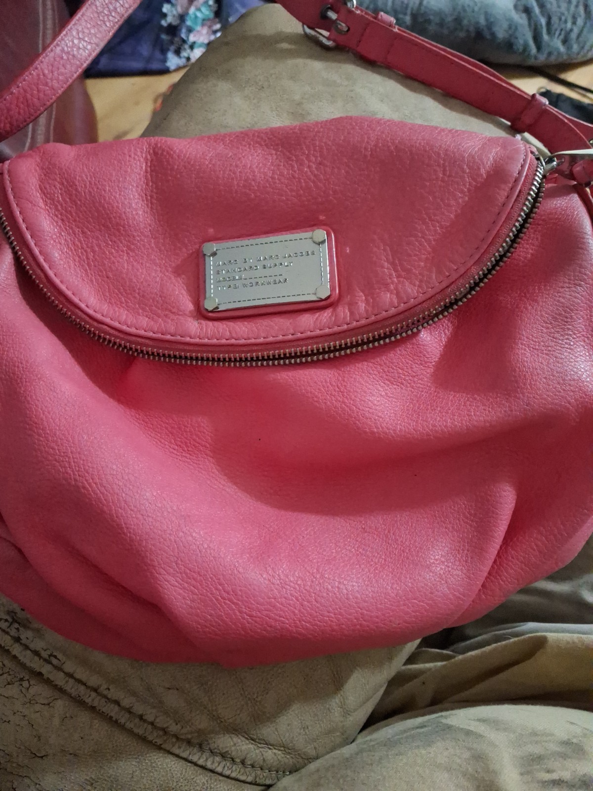 Marc Jacobs Authentic The Curve Handbag Purse NEW Lipstick Pink
