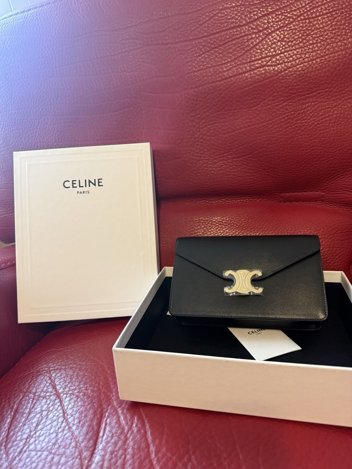 Celine Triomphe Wallet On Chain