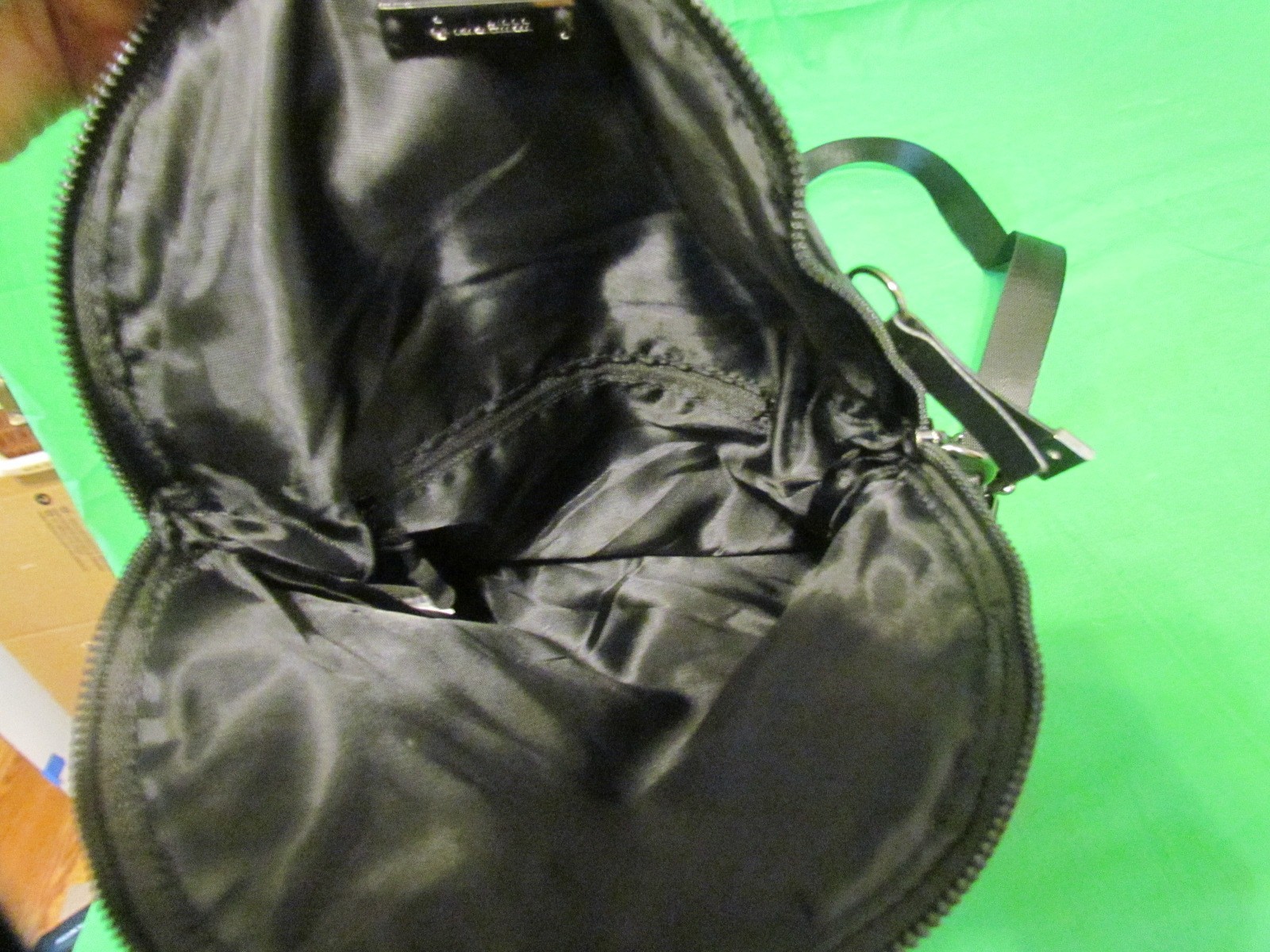 Lululemon All Night Festival Bag Handbag Crossbody Black Satin Nylon Excellent