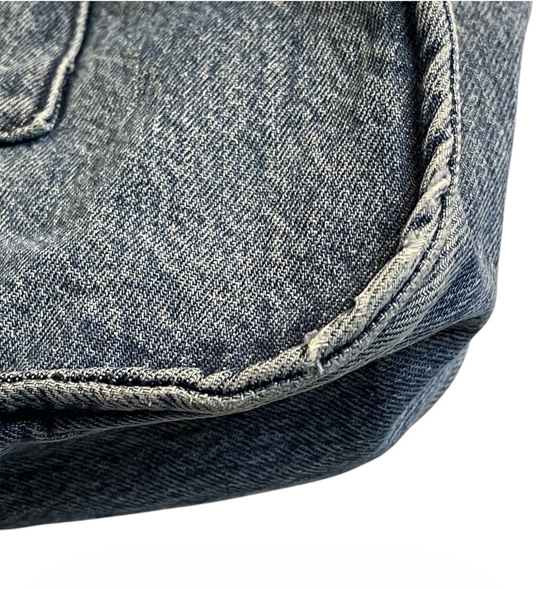 Cello denim blue Jean bag tote purse jeans pockets Medium wash