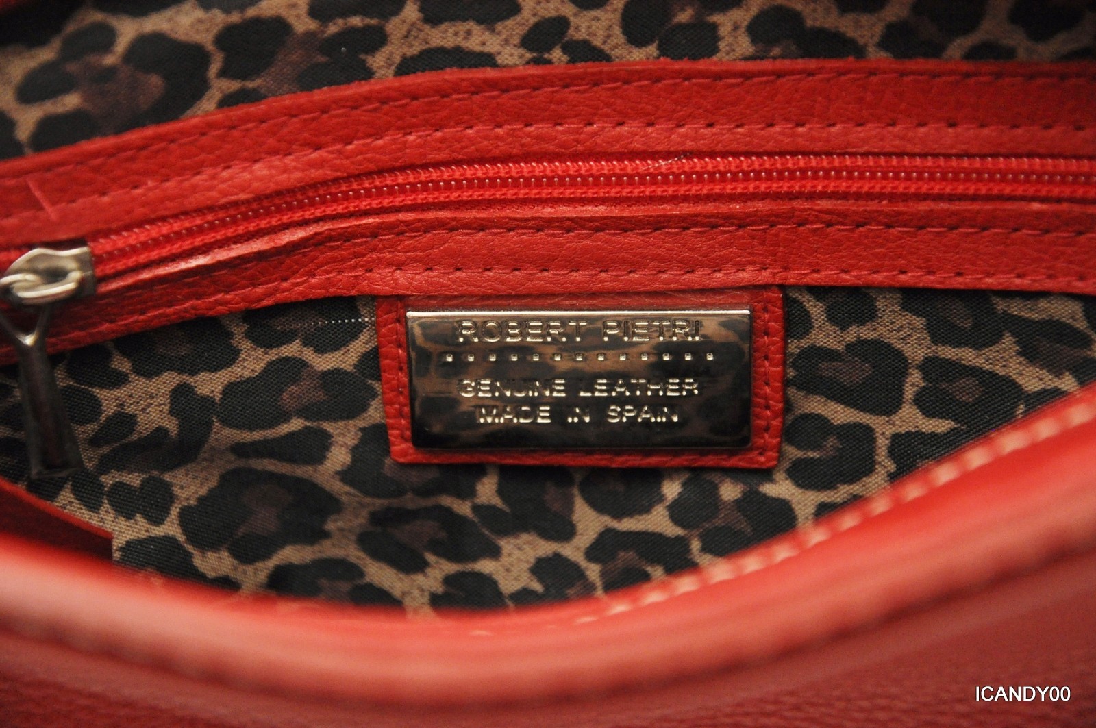Nwt Robert Pietri Spain NOBEL Pebbled Leather Shoulder Bag Handbag Hobo ~Red