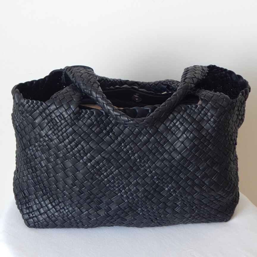 Falor Firenze Leather Hand Woven Large Tote Shoulder Bag Made in Italy NWT RARE