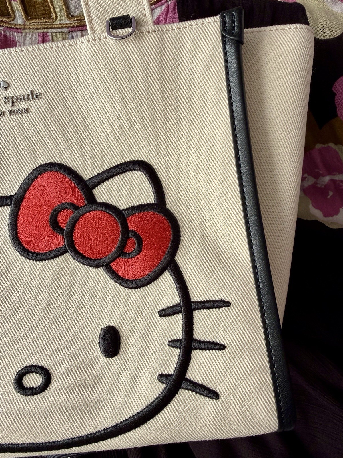 Kate Spade x Hello Kitty Kip Canvas Small Tote Bag