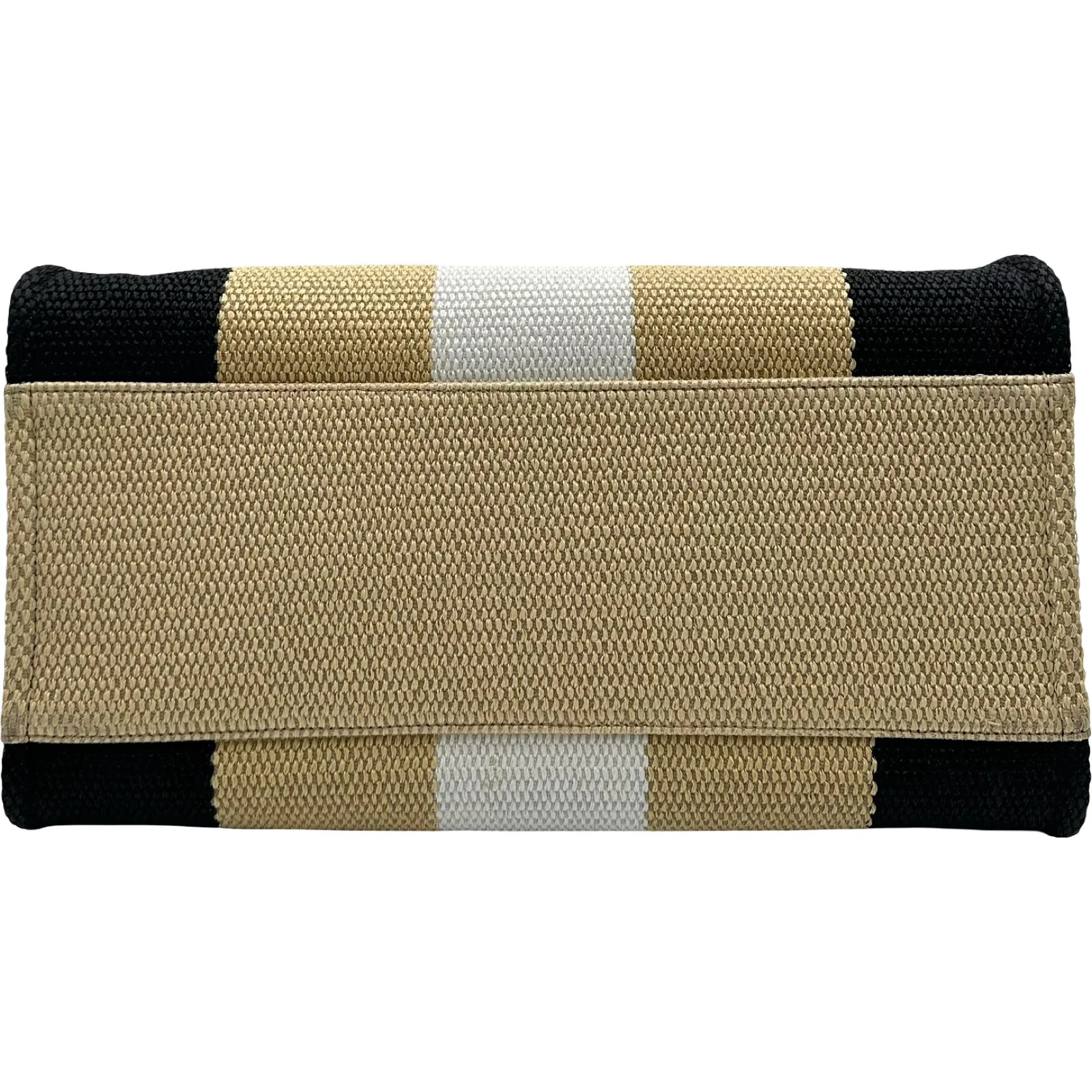 CHANEL Deauville Shopping Large Beige / Black Raffia Tote #OKB8232