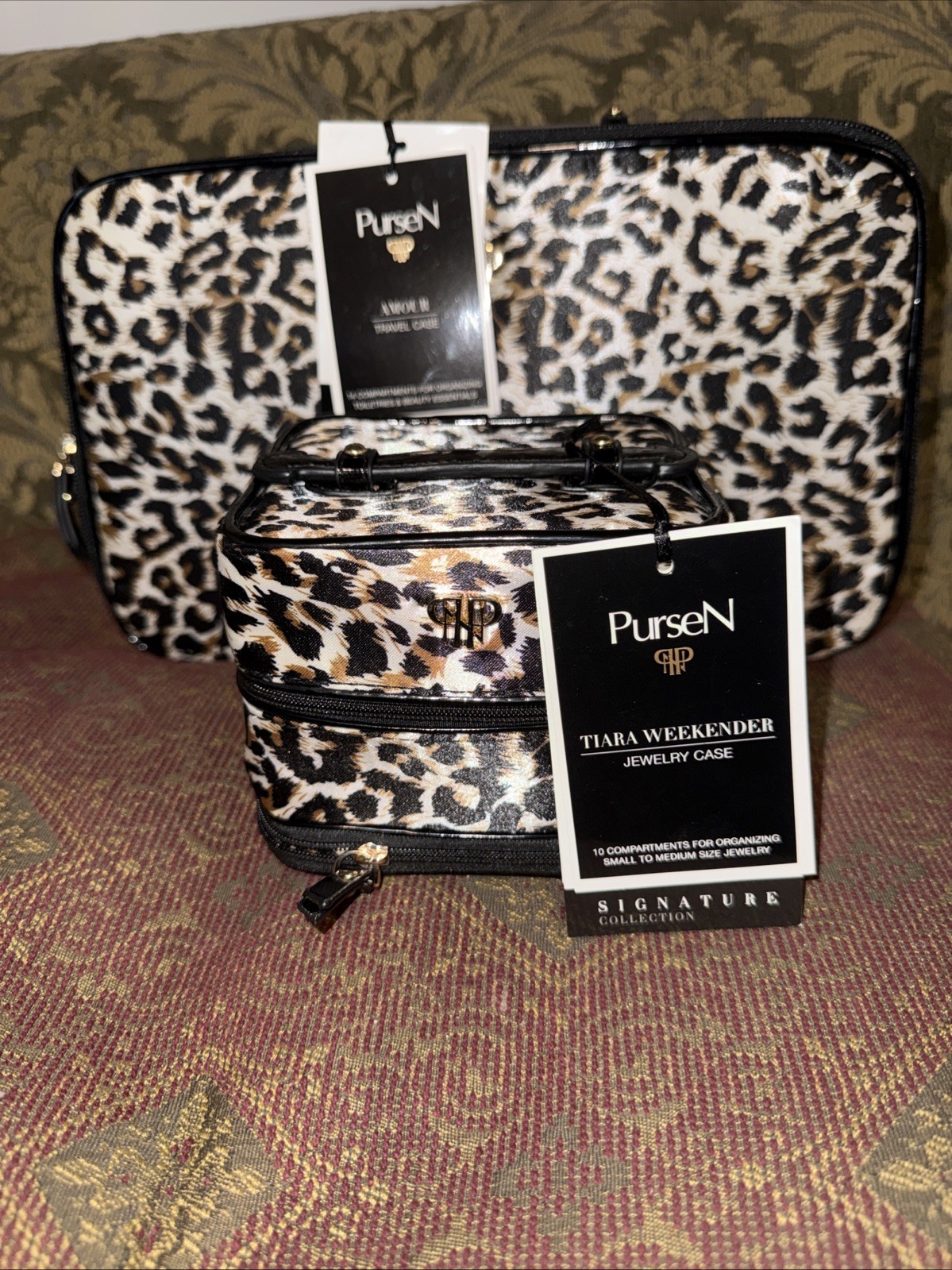 PurseN Amour Signature Collection Travel &Companion Tara Weekender Jewelry Cases