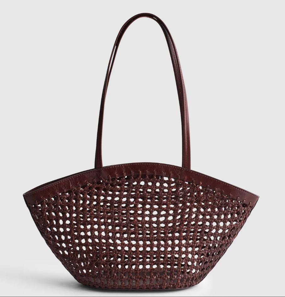 madewell Natural Caning Tote Handbag