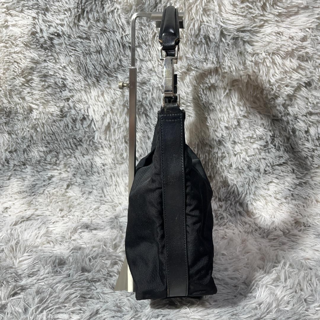 [EXC] Gucci Black Nylon Hobo Shoulder Bag 000.0602 Authentic : From JAPAN