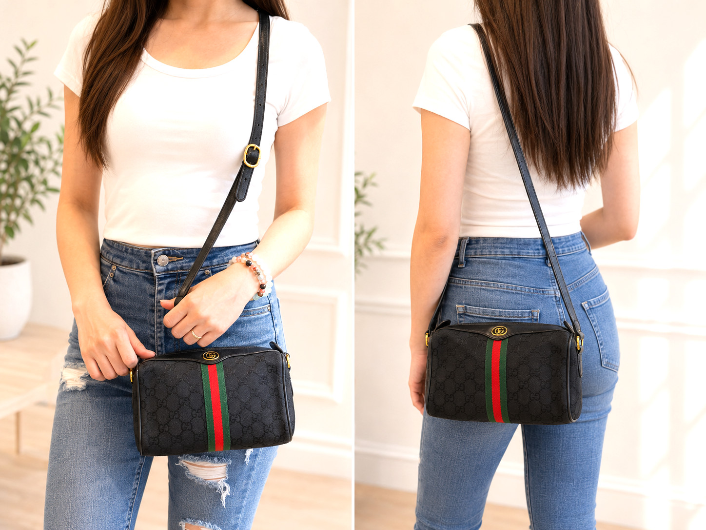 Vintage GUCCI Bag GG Canvas