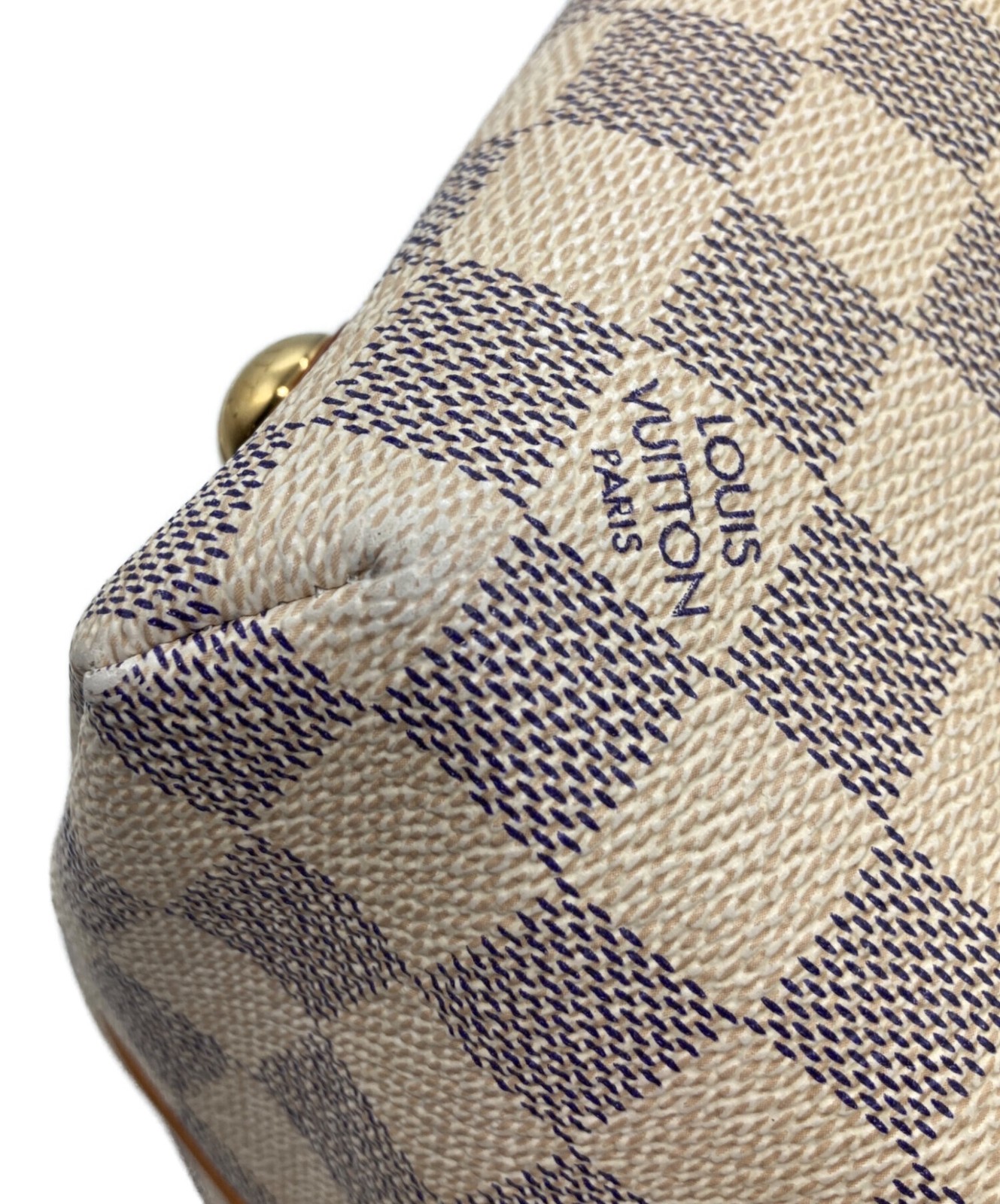 Louis Vuitton Cabas PM N41376 White Tote Bag #TFB2721