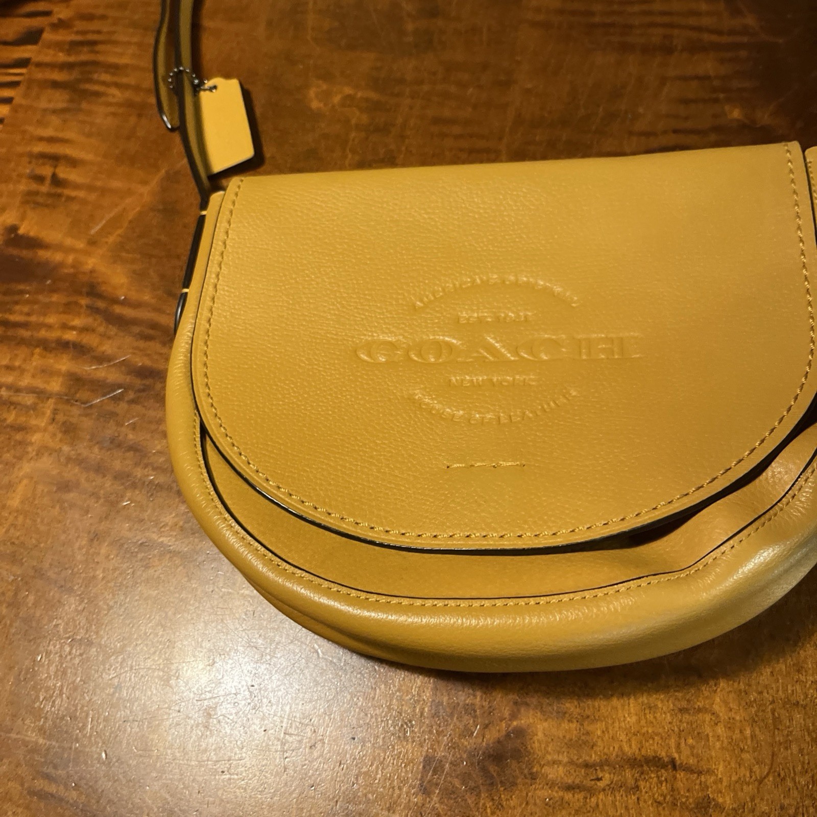 HUDSON CROSSBODY COACH IN NATURAL SMOOTH LEATHER style: F59723QBMST color: QBMST
