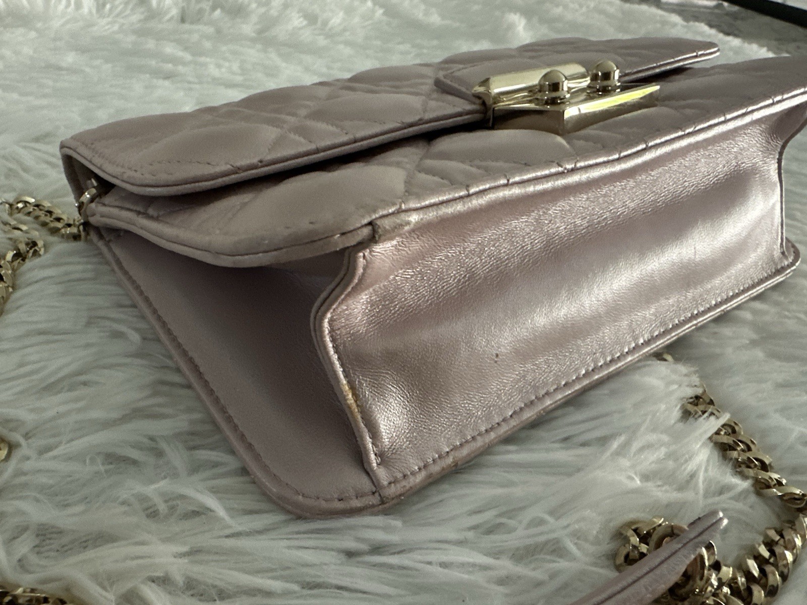 Christian Dior Miss Dior Cannage Leather Pink Bag Handbag