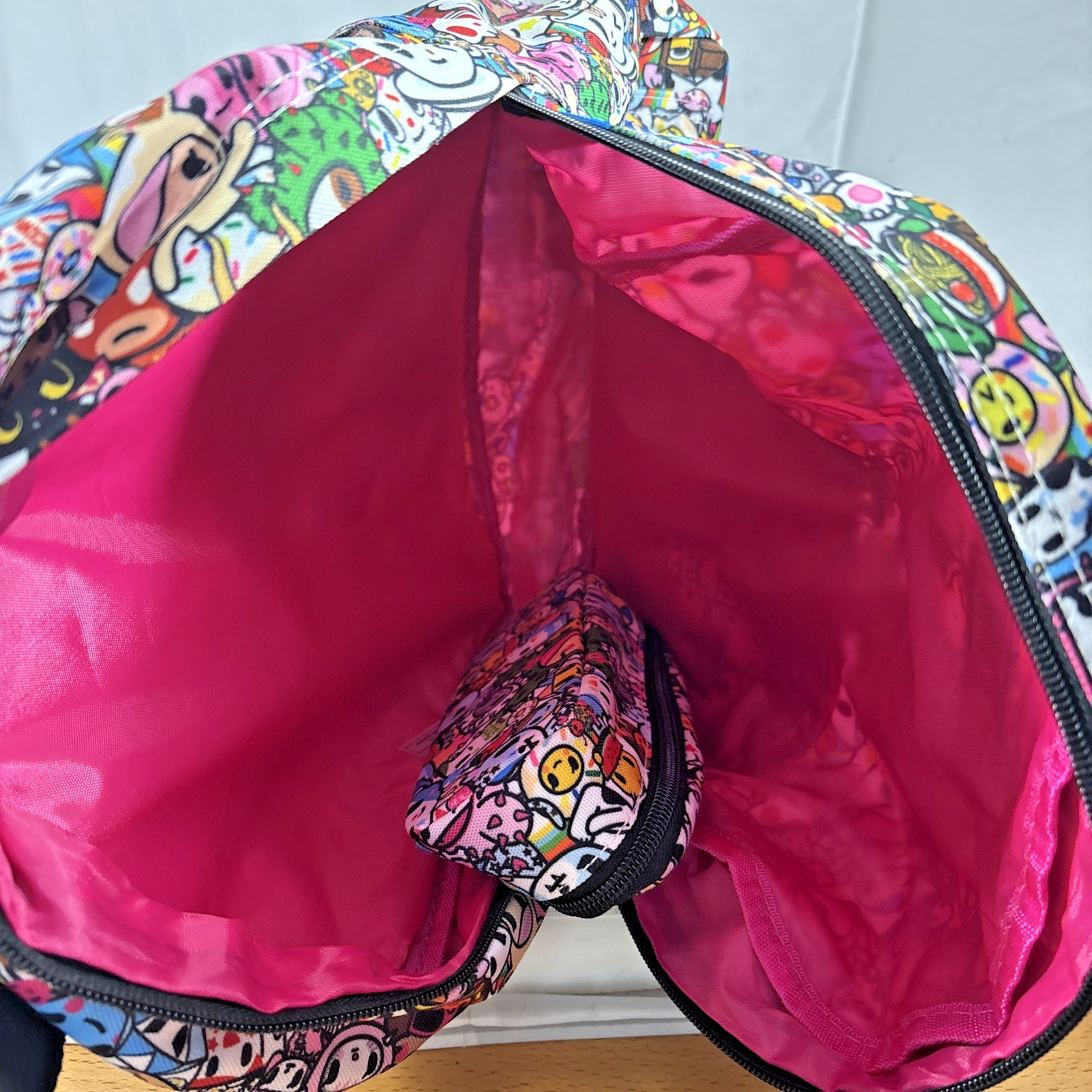 TOKIDOKI Backpack Set New All-Over Print Anime Bag w/ Pencil Case NWT Multi