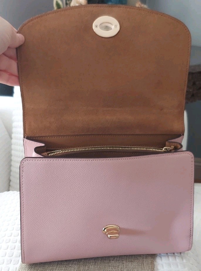 Coach Tilly Satchel Crossbody in Powder Pink
