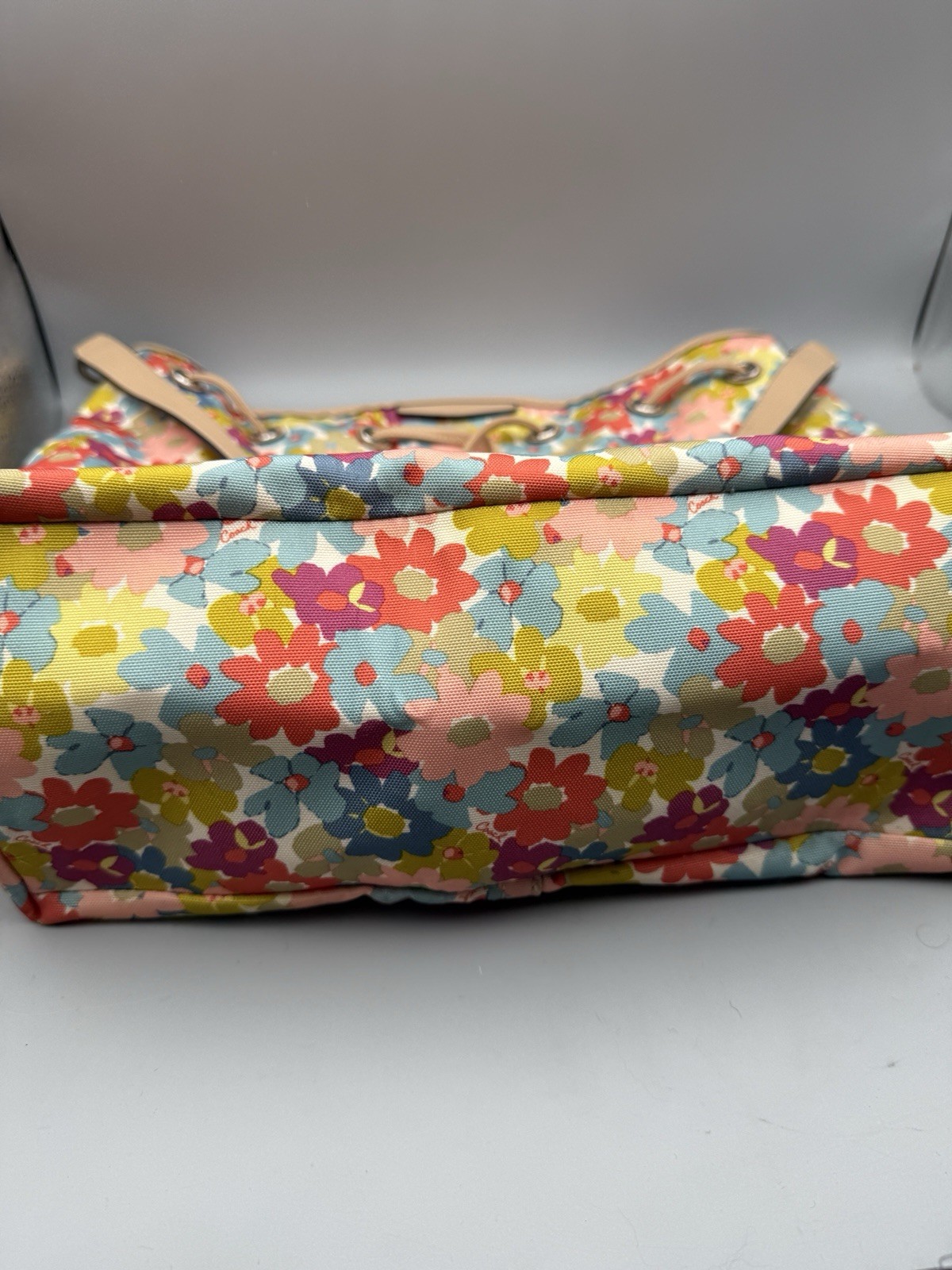 Coach Peyton Floral Print Coated Canvas & Leather Large Multicolor Bag F28922