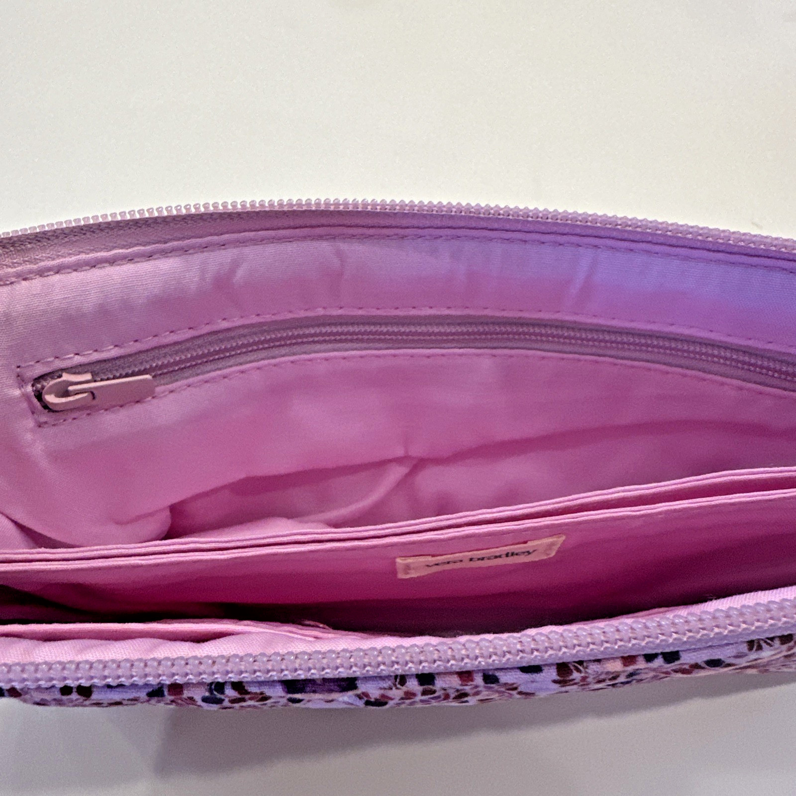 NWT Vera Bradley Essential Trio Clutch Lavender Medallion Case Purse Cosmetic