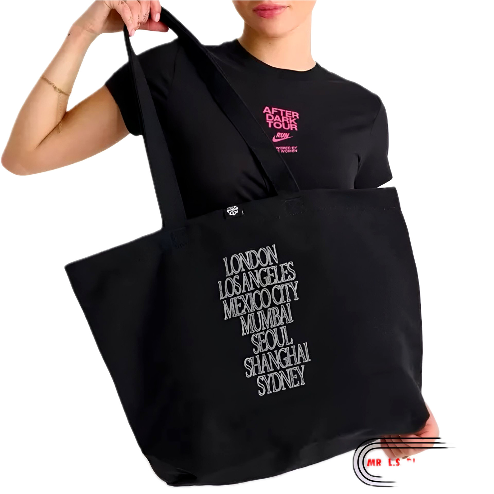 Nike Heritage 2.0 Tote Bag Travel School Shopping Black White IF8252 010 New