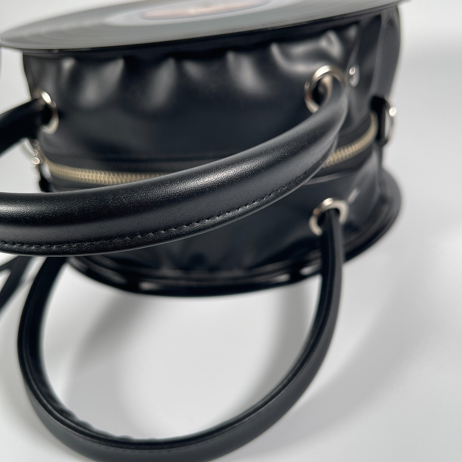 Upcycled 10-Inch Vinyl Record Handbag Spin MID Made in Japan WAXTONE