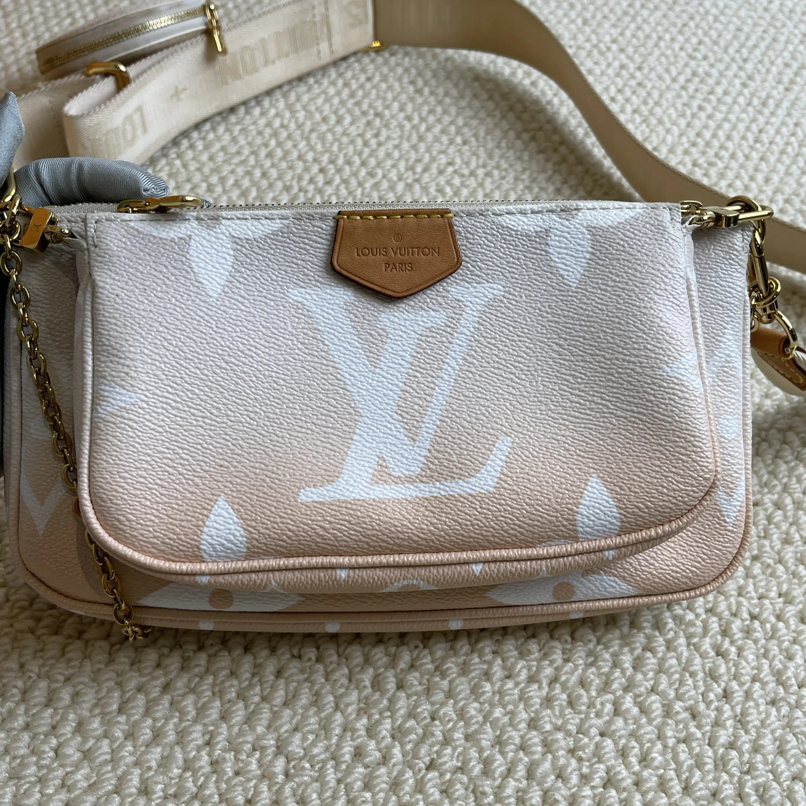 Louis Vuitton Limited Multi Pochette Orange Gradient Crossbody Bag