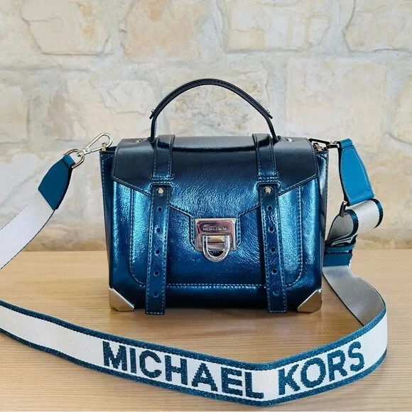 Michael Kors Manhattan Medium School Satchel Crossbody Bag/Wallet Option