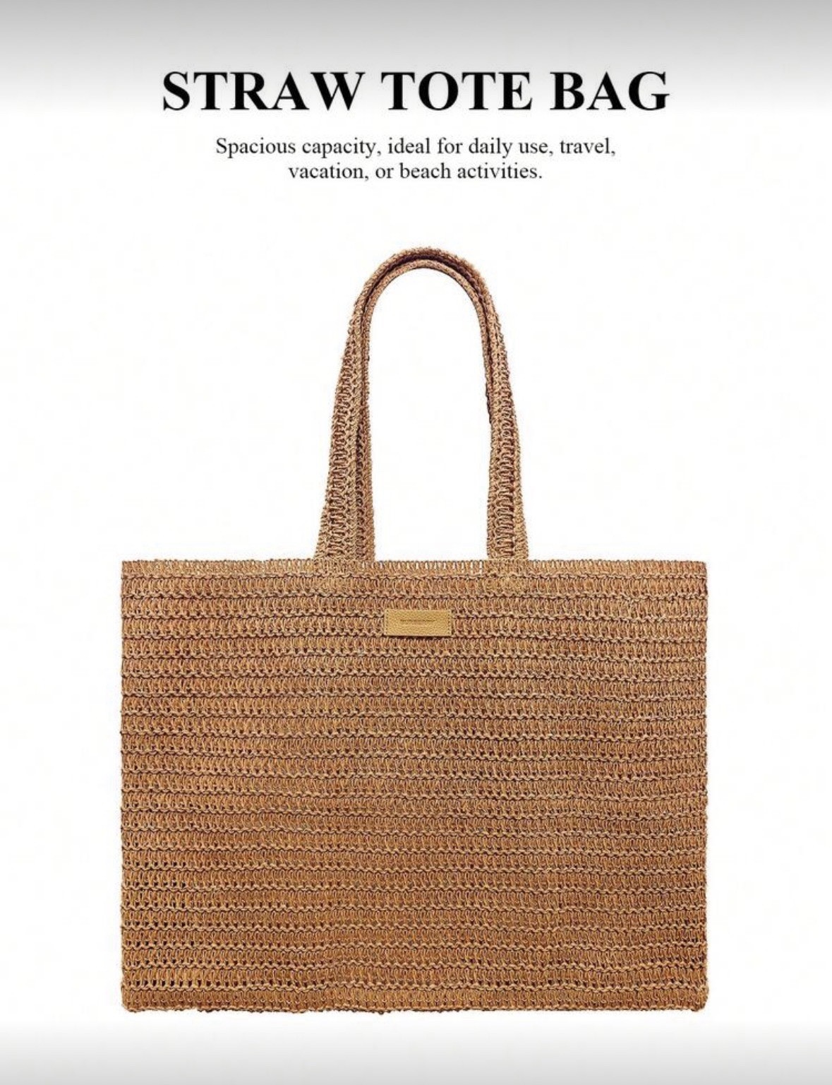 Authentic✅Burberry Goddess-Like Raffia Tote Bag