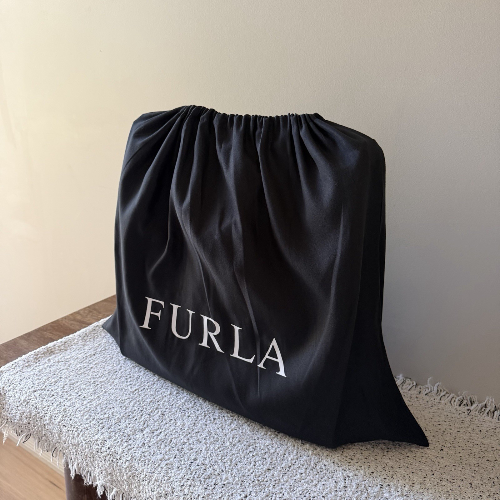 NEW Furla Mercurio N/S Travel Tote Leather Bag Atlantico Navy Blue Made in Italy