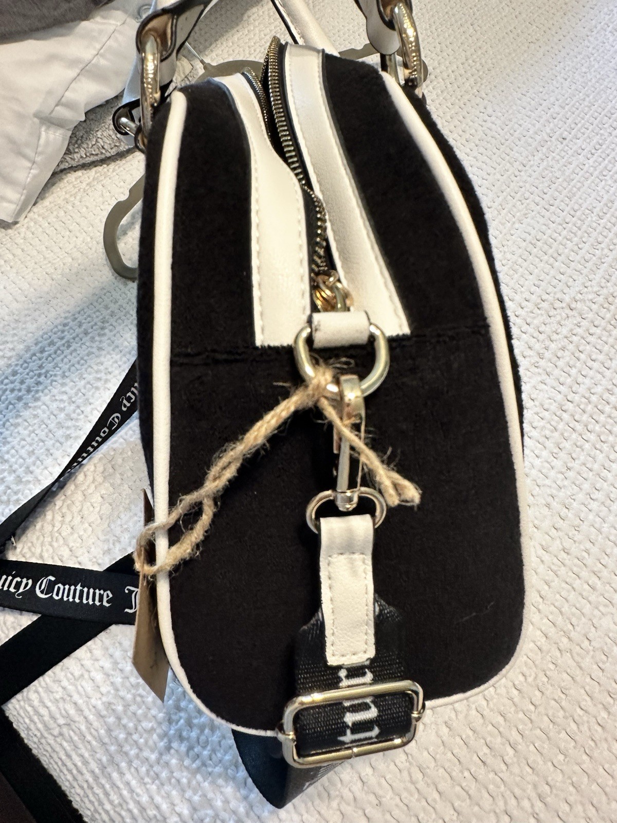 Juicy Couture Black And White Strawberry Satchel