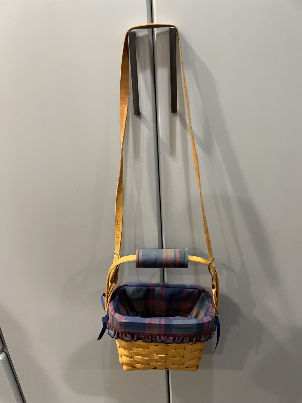Longaberger Plaid Purse 1997