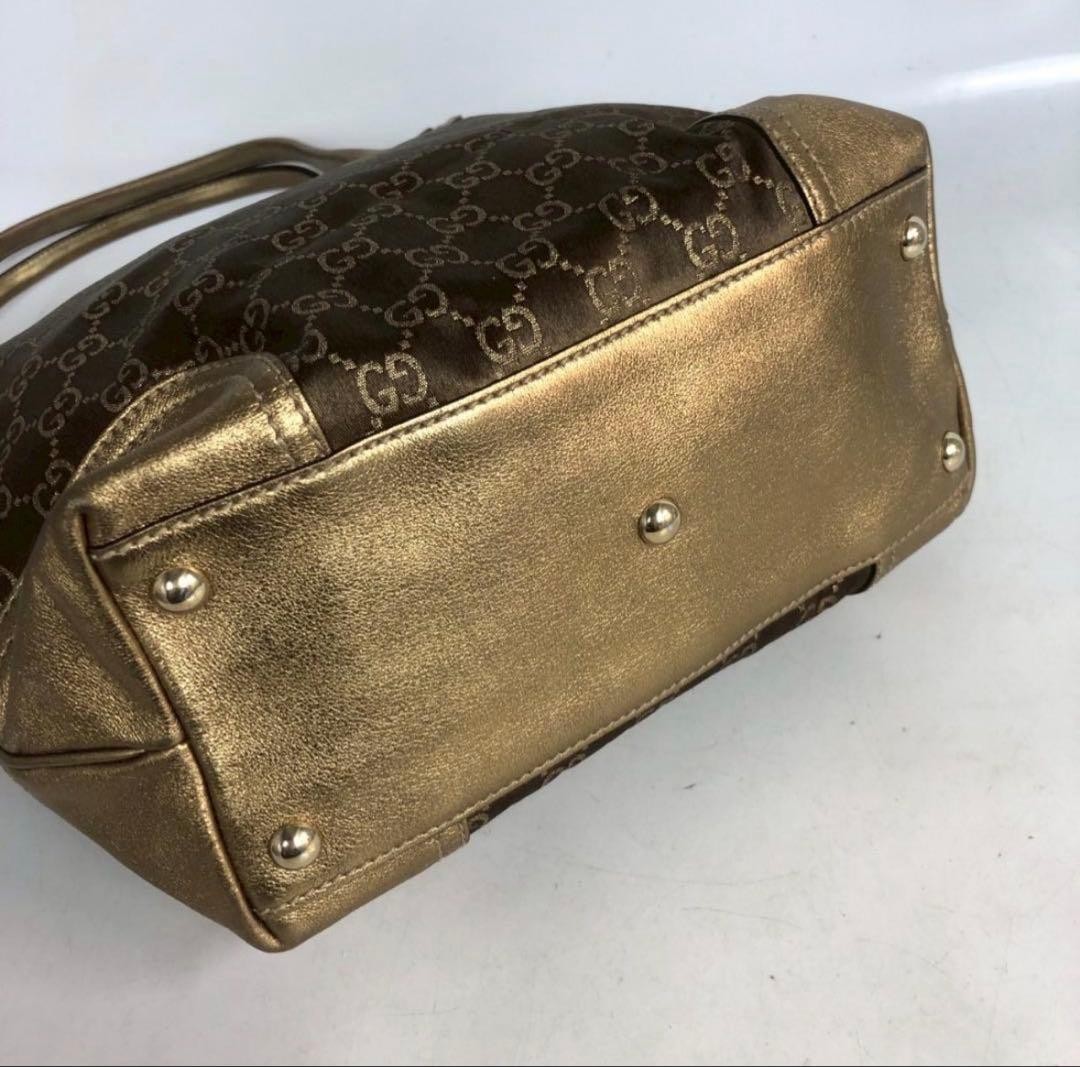GUCCI GG Canvas Handbag Women Auth 12.20 x 9.25 x 3.93inch