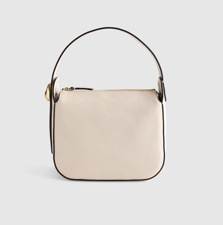 The Sculpted Metal Wristlet Bag