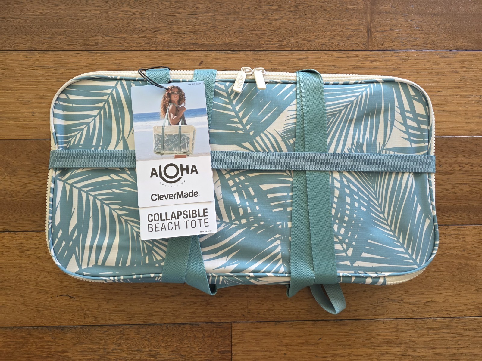 Aloha Collection Costco Exclusive Beach Tote Hawaii Grocery Tote (Green)
