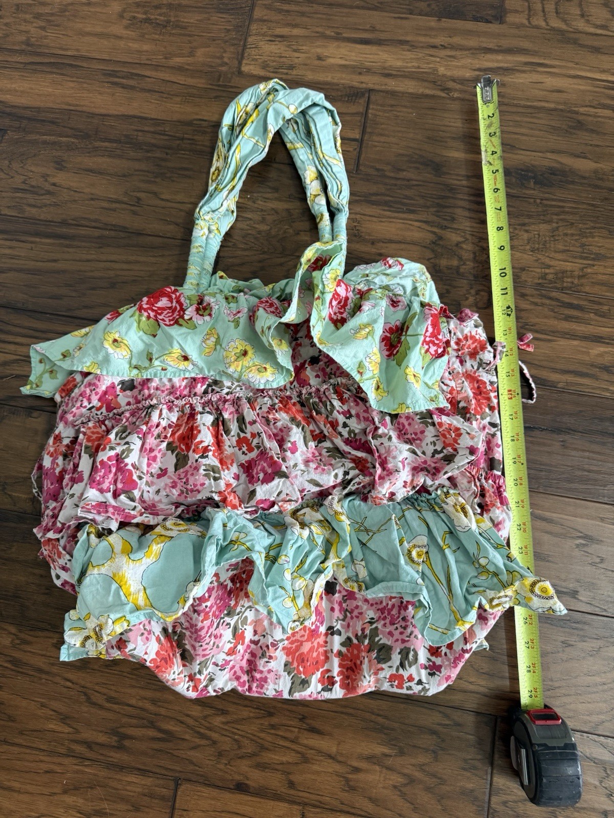 Shabby Chic Colorful Boho Bag with Shoulder Strap Oversized Shoulder Bag Purse