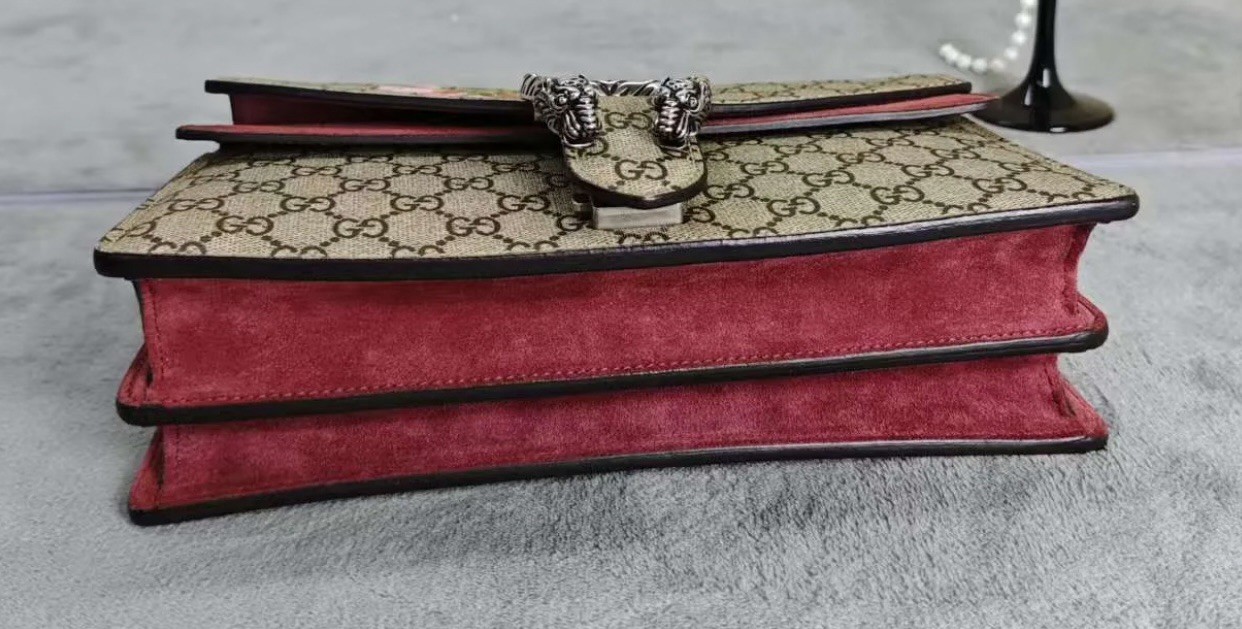 Authentic Gucci Dionysus Blooms Chain Strap Shoulder Bag Silver Hardware