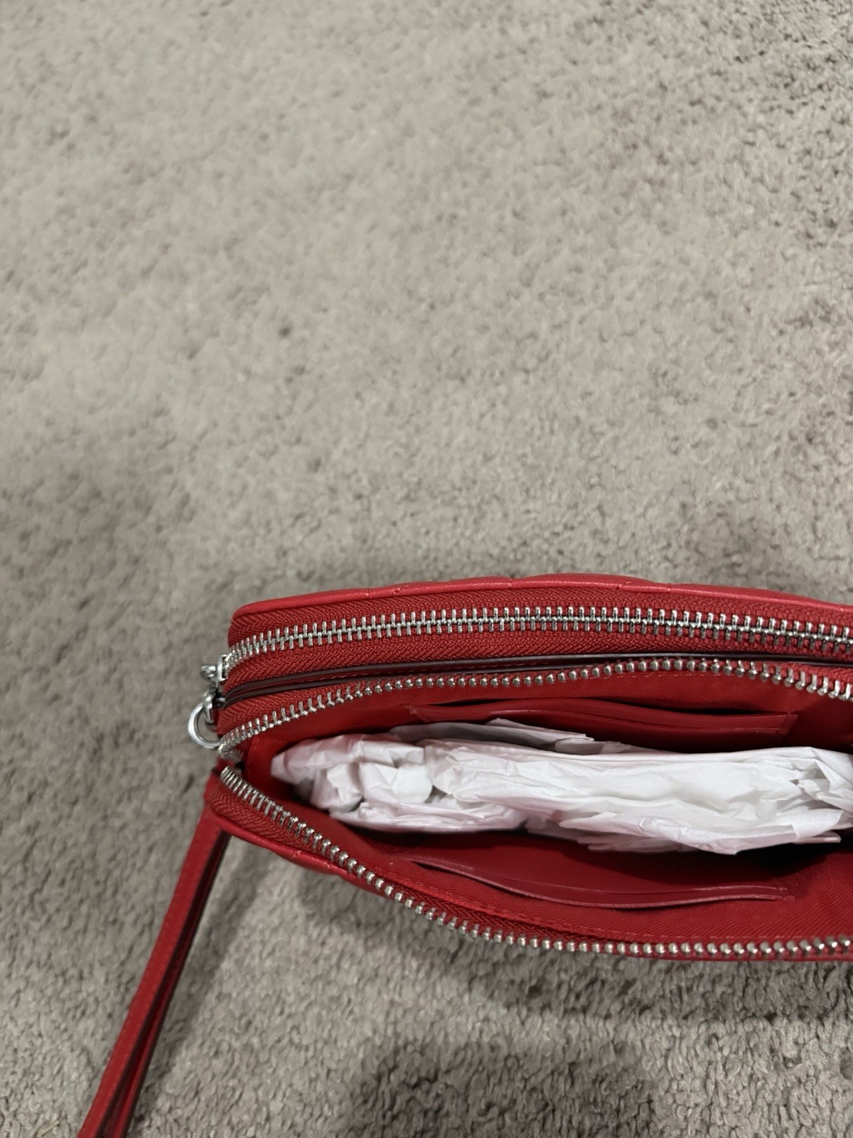 Coach Kira Crossbody Quilted Pillow Leather Red CM531 NWT